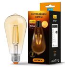 Лампочка Videx Filament ST64FA 10W E27 2200K бронза (VL-ST64FA-10272)