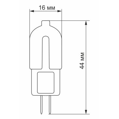 Лампочка Videx G4C 12V 2W G4 4100K (VL-G4C-02124)