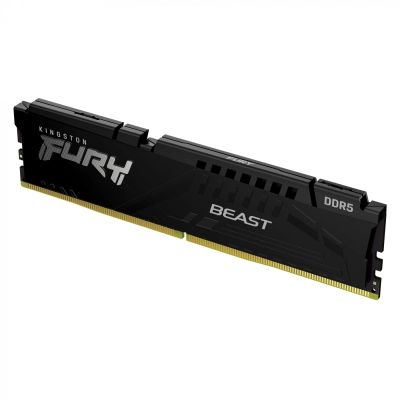 Модуль пам\'яті для комп\'ютера DDR5 16GB 5600 MHz Beast Black Kingston Fury (ex.HyperX) (KF556C40BB-16)