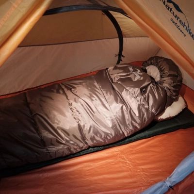Спальный мешок Naturehike U350 NH20MSD07 Hollow Cotton Right Brown (6927595767221-R)