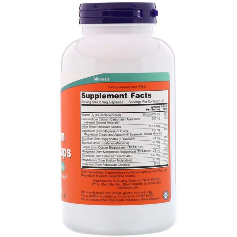 Минералы Now Foods Мультиминералы полного спектра, Full Spectrum Minerals, 240 (NOW-01545)