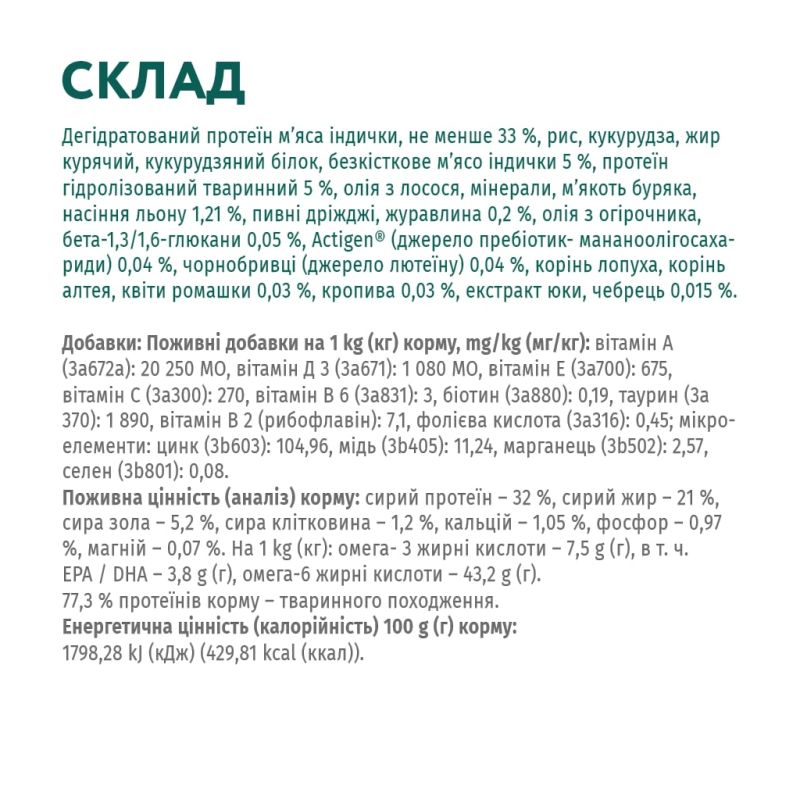 Сухой корм для собак Optimeal для щенков всех пород со вкусом индейки 12 кг (4820083905483)