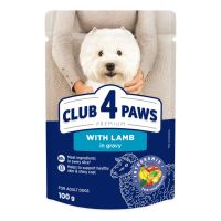 Влажный корм для собак Club 4 Paws для малых пород с ягненком в соусе 100 г (4820215363464) (24 шт)