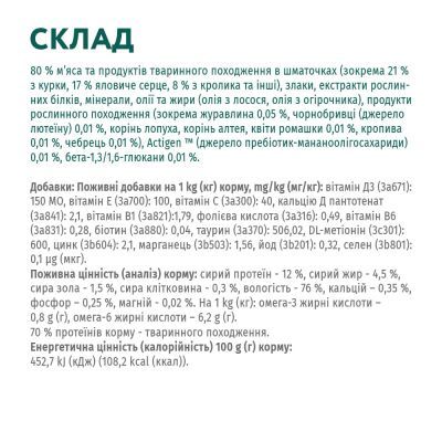 Вологий корм для кішок Optimeal зі смаком кролика в білому соусі 85 г (4820083905476)
