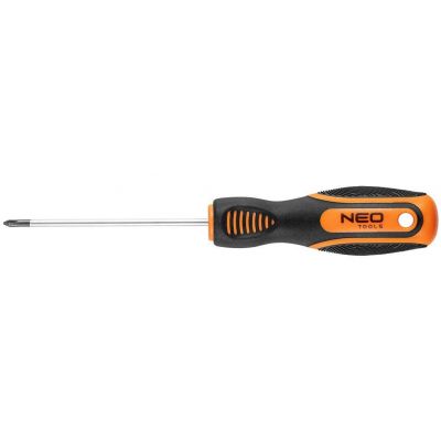 Отвертка Neo Tools крестовая, PH0 x 75 мм, CrV (04-177)