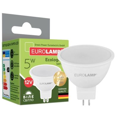 Лампочка Eurolamp LED SMD MR16 5W GU5.3 4000K 12V (LED-SMD-05534(12)(P))