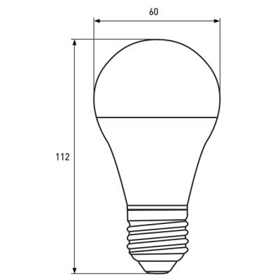 Лампочка Eurolamp LED А60 10W E27 4000K 220V (LED-A60-10274(P))