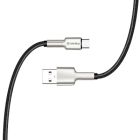 Дата кабель USB 2.0 AM to USB-C 1.0m head metal black ColorWay (CW-CBUC046-BK)