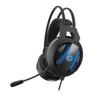 Наушники HP (DHE-8001) USB+3.5mm LED Black (DHE-8001)