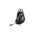 Наушники HP USB+3.5mm LED Black (DHE-8001)