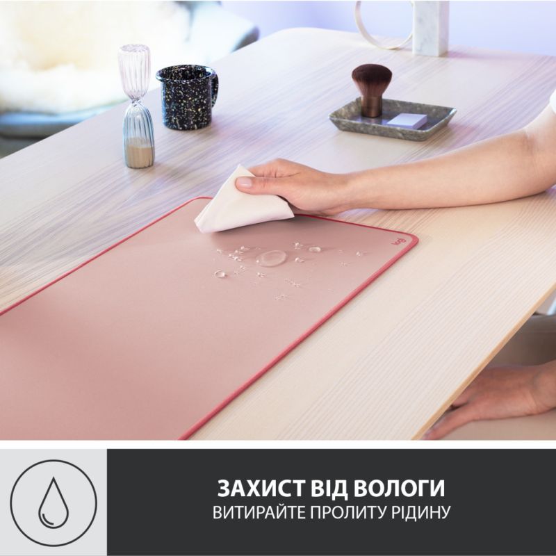 Коврик для мышки Logitech Desk Mat Studio Series Darker Rose (956-000053)