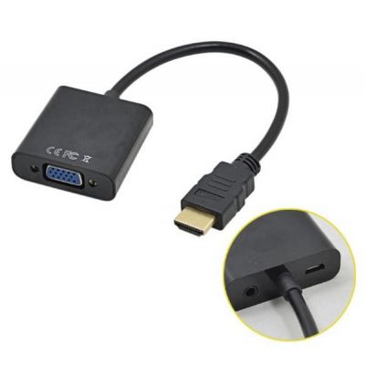 Переходник ST-Lab HDMI male to VGA F (с кабелями аудио и питания от USB) (U-990)
