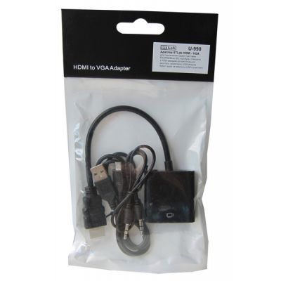 Переходник ST-Lab HDMI male to VGA F (с кабелями аудио и питания от USB) (U-990)