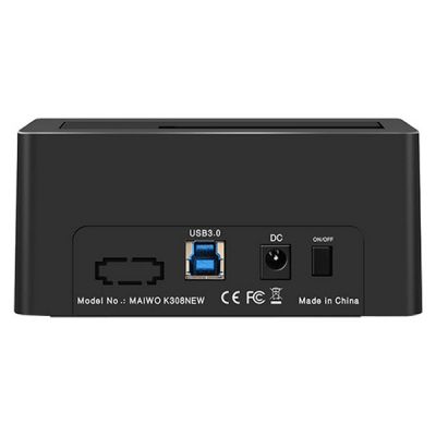 Док-станція для накопичувачів Maiwo HDD 2.5"/3.5" SATA/SSD USB 3.0 (K308P)
