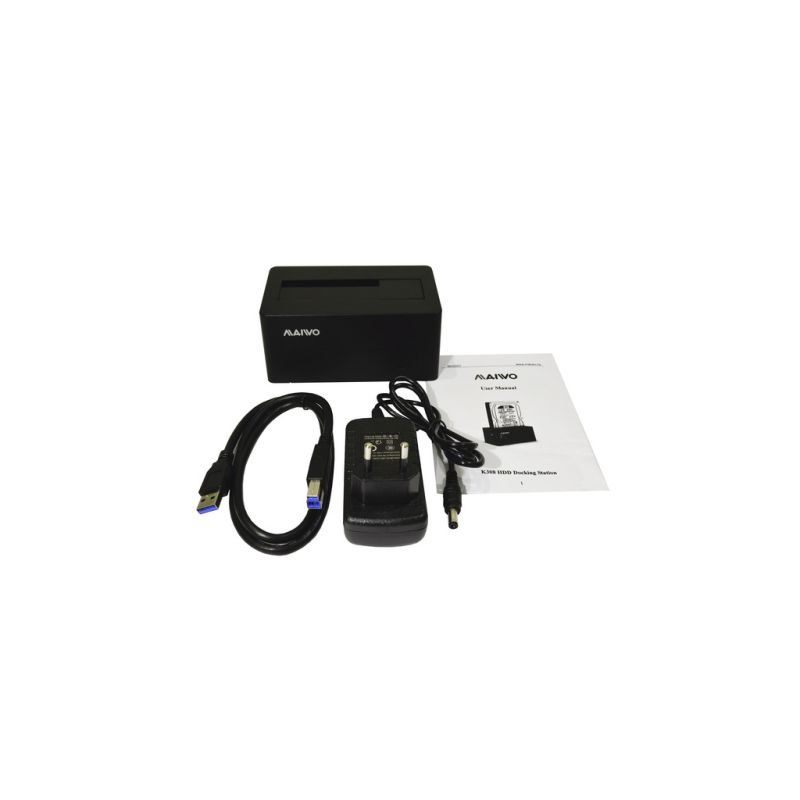 Док-станція для накопичувачів Maiwo HDD 2.5"/3.5" SATA/SSD USB 3.0 (K308P)