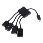 Концентратор Lapara (LA-MicroUSB-OTG-HUB black)
