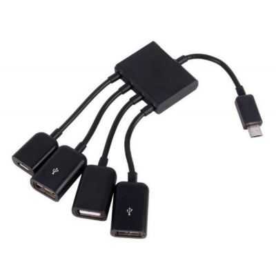 Концентратор Lapara (LA-MicroUSB-OTG-HUB black)
