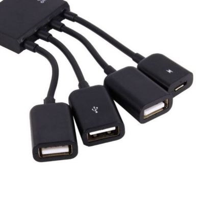 Концентратор Lapara (LA-MicroUSB-OTG-HUB black)