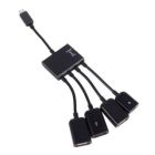 Концентратор Lapara (LA-MicroUSB-OTG-HUB black)