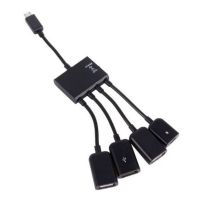 Концентратор Lapara (LA-MicroUSB-OTG-HUB black)