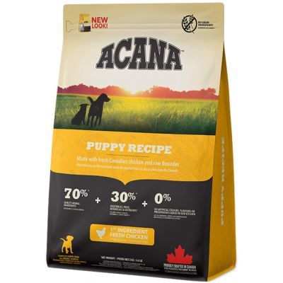 Сухой корм для собак ACANA Puppy Recipe для щенков всех пород 2 кг (0064992500207)