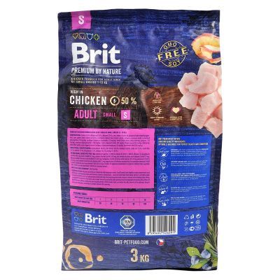 Сухий корм для собак Brit Premium Dog Adult S 3 кг (8595602526291)