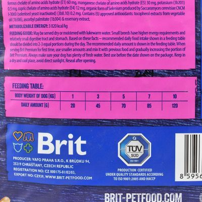 Сухий корм для собак Brit Premium Dog Adult S 3 кг (8595602526291)