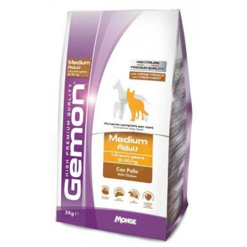 Сухой корм для собак Gemon Dog Medium adult курица с рисом 3 кг (8009470386074)
