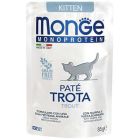 Паштет для котів Monge Cat Monoprotein Kitten форель 85 г (8009470013727)