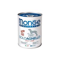 Консервы для собак Monge Dog Solo 100% ягненка 400 г (8009470014236)