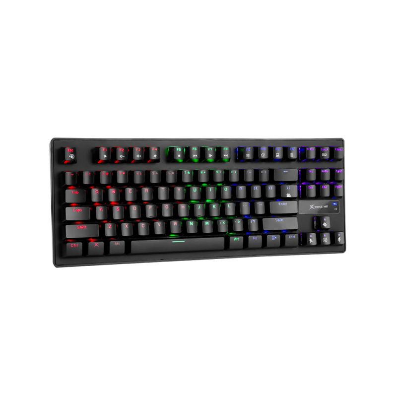 Клавіатура Xtrike ME 5 colors-LED Mechanical Red Switch USB Black (GK-979)