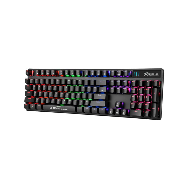 Клавиатура Xtrike ME 6 colors-LED Mechanical Red Switch USB Black (GK-980)