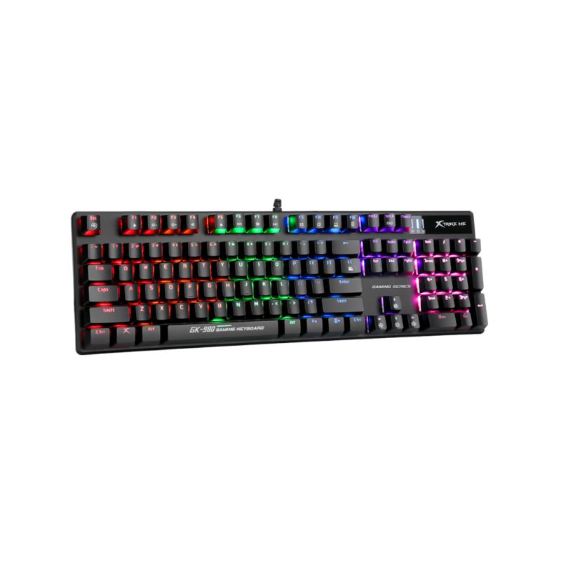 Клавиатура Xtrike ME 6 colors-LED Mechanical Red Switch USB Black (GK-980)