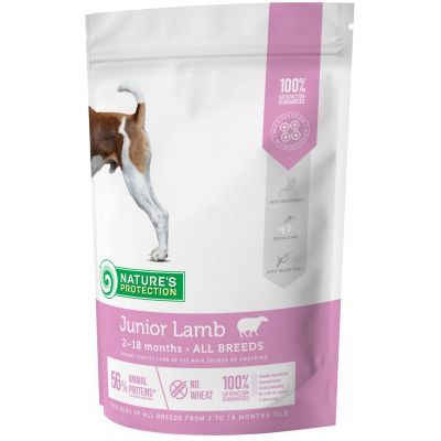 Сухий корм для собак Nature\'s Protection Junior Lamb All breeds 500 г (NPS45745)