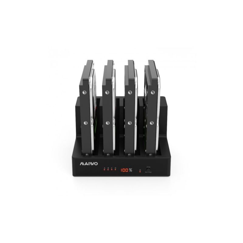 Док-станція для накопичувачів Maiwo 4*HDD 2,5"/3,5" SATA/SSD USB3.0 (K3094A)