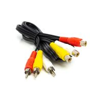 Кабель мультимедийный 3xRCA M to 3xRCA F 1.0m PowerPlant (CA912049)