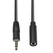 Кабель мультимедійний 3.5mm M to 3.5mm F 1.0m (4pin) PowerPlant (CA912841)