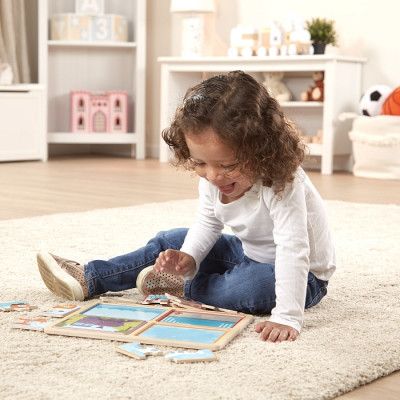 Пазл Melissa&Doug деревянные в футляре "Транспортные средства" (MD31361)