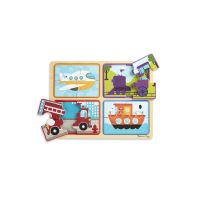 Пазл Melissa&Doug деревянные в футляре "Транспортные средства" (MD31361)