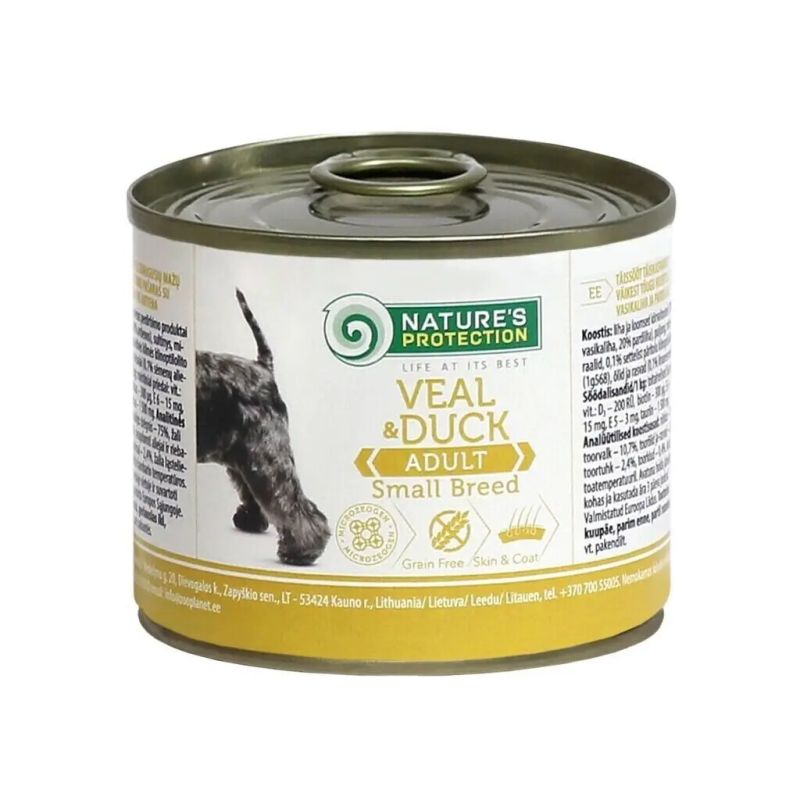 Консервы для собак Nature's Protection Adult small breed Veal&Duck 200 г (KIK45095)