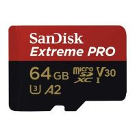 Карта пам\'яті SanDisk 64GB microSDXC class 10 UHS-I U3 Extreme Pro V30 (SDSQXCU-064G-GN6MA)