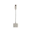 Перехідник Lightning 2in1, Audio 3.5mм to Lightning PowerPlant (CA910427)