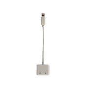 Перехідник Lightning 2in1, Audio 3.5mм to Lightning PowerPlant (CA910427)
