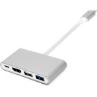 Перехідник USB-C to 2xUSB 3.0 + USB-C + HDMI PowerPlant (CA911707)