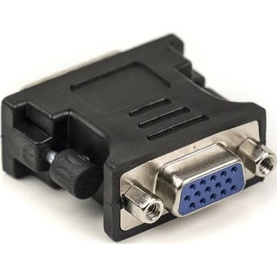 Перехідник VGA to DVI-I (24+5 pin), черный PowerPlant (CA910892)