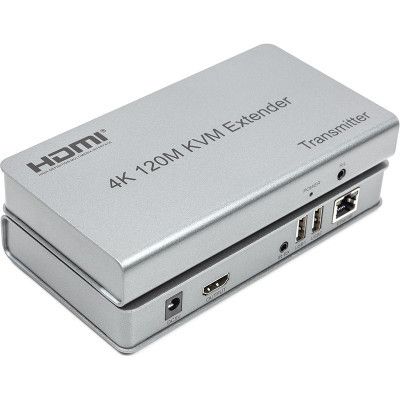 Адаптер HDMI extender 120m 4K/30hz CAT5E/6 PowerPlant (CA912933)
