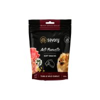 Лакомство для собак Savory с антипаразитарным эффектом, тунец и чеснок 200 г (4820232631324)