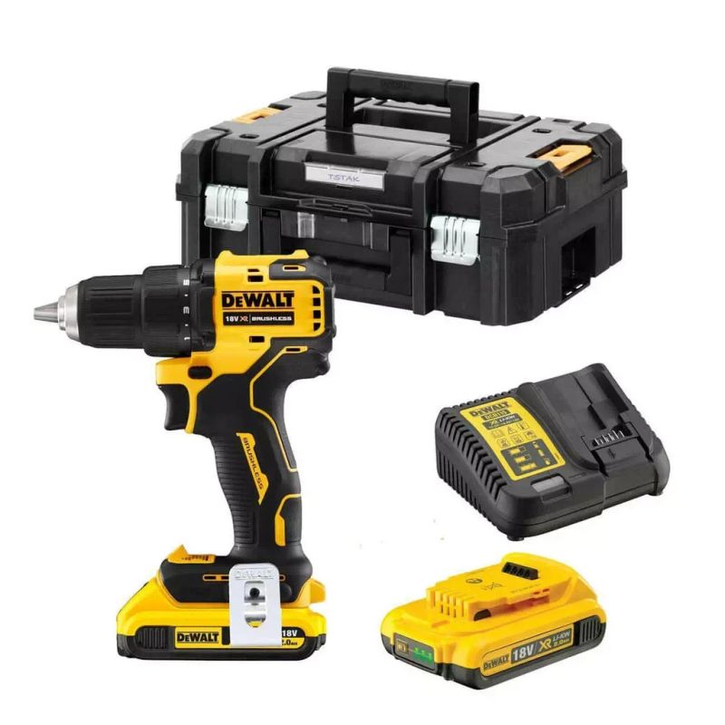 Шуруповерт DeWALT XR Li-Ion 18 В, 65 Нм, 2 АКБ + ЗУ, кейс (DCD708D2T)