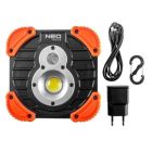 Прожектор Neo Tools аккумулятор, 2600мАч, 3.7 Li-ion, 10 Вт + 3 Вт, 750+ 250 люм (99-040)