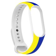 Ремешок для фитнес браслета Armorstandart для Xiaomi Mi Band 7/6/5 New Style Blue - Yellow (ARM61907)
